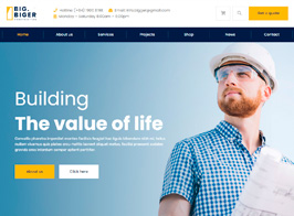 Bigger – Construction WordPress Theme