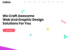Caliris – Responsive One Page WordPress Theme