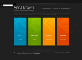 Cascade – Personal vCard WordPress Theme