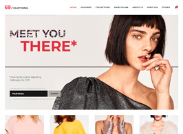 69 Clothing | Brand Store & Fashion Boutique WordPress Theme
