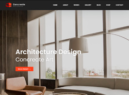 Concreate – Interior Architecture Interactive WordPress Theme