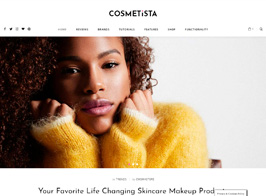 Cosmetista – Makeup Review Beauty WordPress Theme