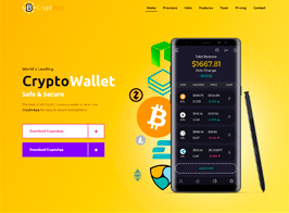 CryptApp – Cryptocurrency Landing Page Theme