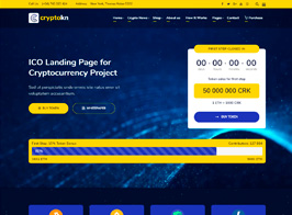 Cryptokn – ICO Landing Page & Cryptocurrency WordPress Theme