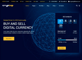 CrypTop – ICO Landing and CryptoCurrency WordPress Theme