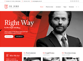 De Jure – Attorney and Lawyer WP Theme