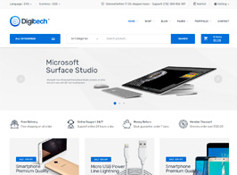 Digitech – Technology Theme for WooCommerce WordPress