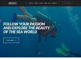 DiveIt – Scuba Diving School, Sea Adventure & Travel WordPress Theme
