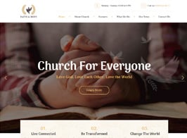Faith & Hope | A Modern Church & Religion Non-Profit WordPress Theme