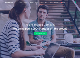 Faulkner – Responsive Multiuse WordPress Theme for Companies and Freelancers