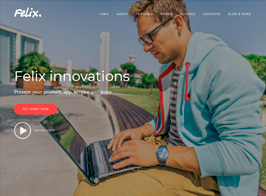 Felix. – Startup Landing Page WordPress Theme