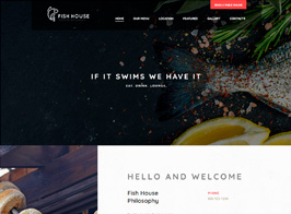 Fish House | A Stylish Seafood Restaurant / Cafe / Bar WordPress Theme