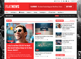 FlatNews – Responsive Magazine WordPress Theme