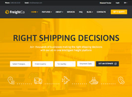 FreightCo | Transportation & Warehousing Shipping WordPress Theme