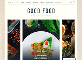 Good Food – Recipe Magazine & Culinary Blog Theme