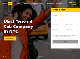 Grab Taxi | Online Cab Service WordPress Theme