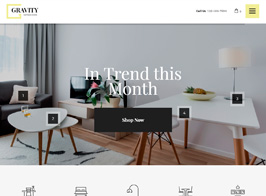 Gravity | A Contemporary Interior Design & Furniture Store WordPress Theme