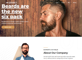 Groomly – Men’s Grooming Scheduling & Reservation WordPress Theme