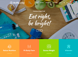 Healthy Living – Nutrition and Wellness WordPress Theme
