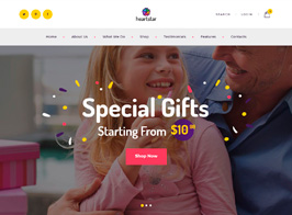 HeartStar | Gift Shop, Party & Event WordPress Theme