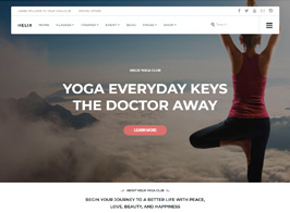 Helix – Yoga Club Calendar WordPress Theme