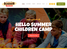 Hello Summer | A Children Holiday Camp WordPress Theme