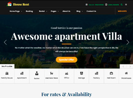 HouseRent – Multi Concept Rental WordPress Theme