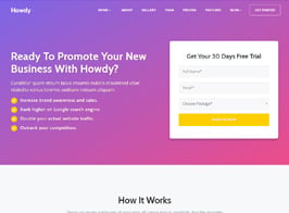 Howdy – Multipurpose High-Converting Landing Page WordPress Theme