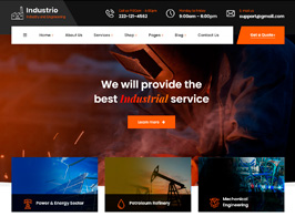 Industrial – Industry & Factory WordPress