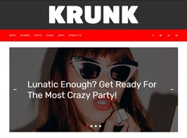 Krunk – Brave & Cool WordPress Blog Theme