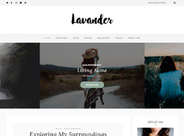 Lavander – A Lifestyle Responsive WordPress Blog Theme