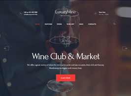 Luxury Wine | Liquor Store & Vineyard WordPress Theme + Shop