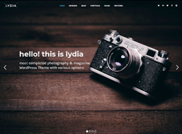 Lydia – Photography & Magazine WordPress Theme