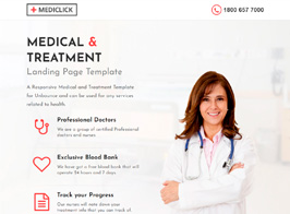 Mediclick – Medical Landing Page WordPress Theme