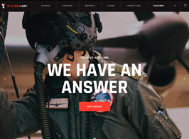 Militarology – Military Service & Army Veterans Army WordPress Theme