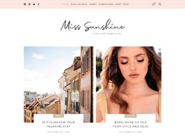 Miss Sunshine – Women Lifestyle Blog WordPress Theme