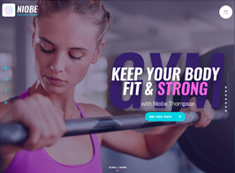 Niobe | A Gym Trainer & Nutrition Coach WordPress Theme