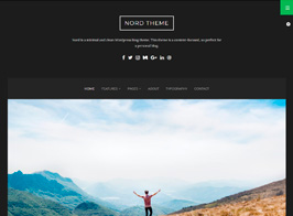 Nord – Minimal and Clean WordPress Personal Blog Theme