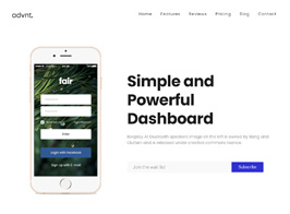 Advent – Landing Page Marketing WordPress Theme