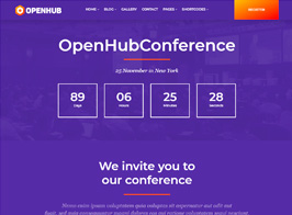 OpenHub – A Stylish Events & Conference Theme