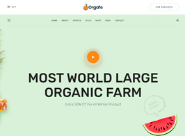 Orgafe – Organic Food WordPress Theme