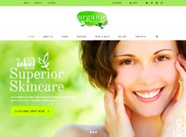 Organic Beauty Store & Natural Cosmetics WordPress Theme