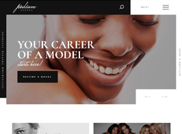 Podium | Fashion Model Agency WordPress Theme