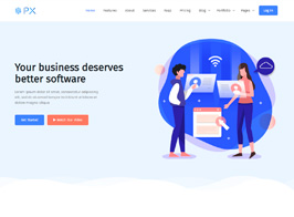 PXaas – App & Software Landing Page Theme