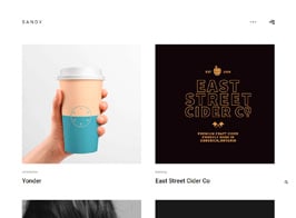 Sandy – minimal portfolio WordPress Theme
