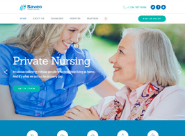 Saveo | In-home Care & Private Nursing Agency WordPress Theme