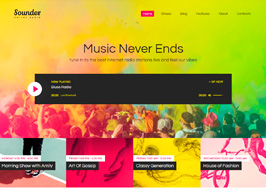 Sounder | Online Internet Radio Station WordPress Theme + RTL