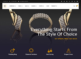 Tisara Jewelry WooCommerce Theme