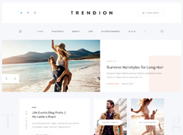 Trendion | A Personal Lifestyle Blog and Magazine WordPress Theme