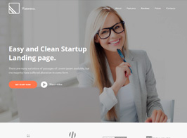 Vanessa – Easy Startup Landing Page WP Theme